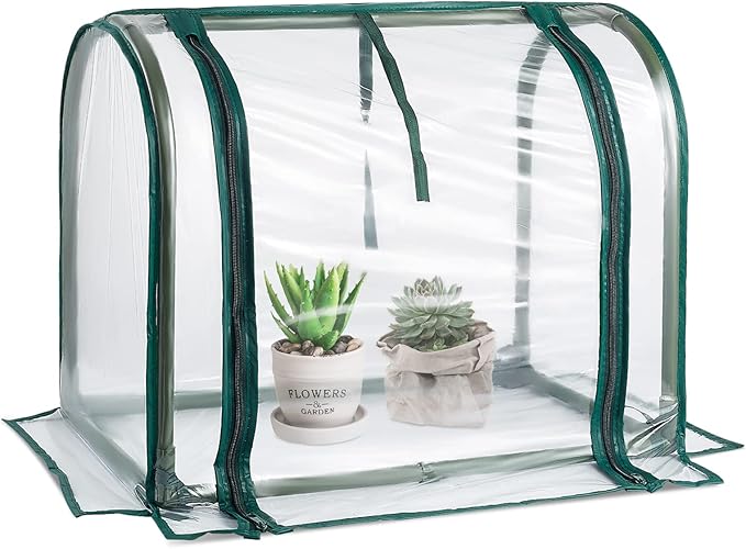 Mini Indoor Greenhouse Tabletop Garden Nursery Plant Cover Tent Humidity Domes by SUMGROW