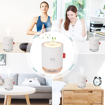 Portable Mini Humidifier, 500ml Small Cool Mist Humidifier, USB Personal - Image 7
