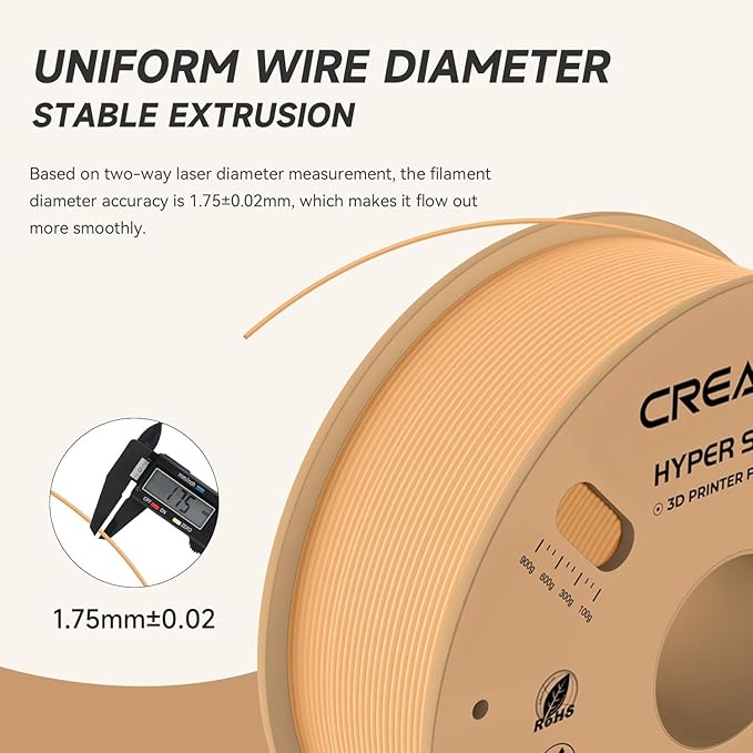 Official Creality Hyper PLA Filament 1.75mm, High Speed PLA 30-600mm/s Rapid 3D - Image 4