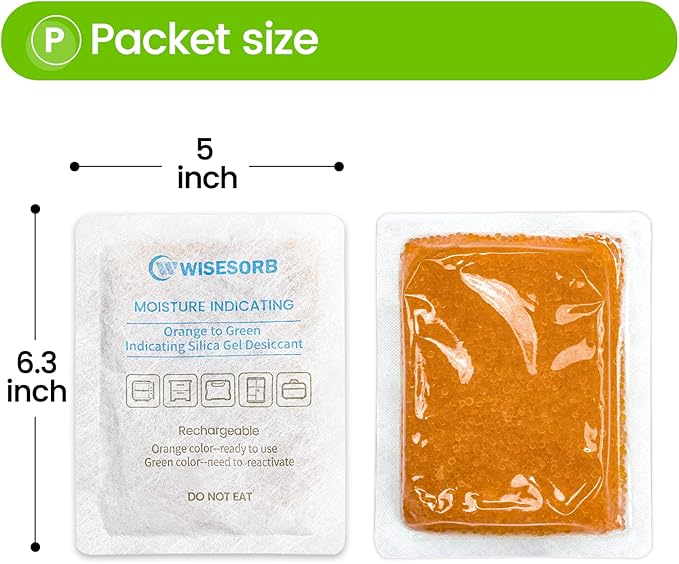 30Pcs 100 Gram Rechargeable Desiccant Packs, Moisture Absorbing Bag, Silica Gel - Image 2