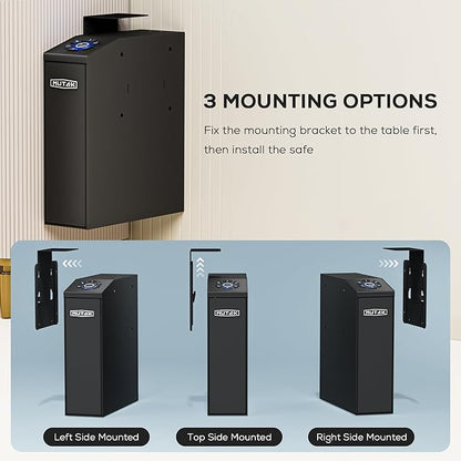 Gun Safe for Handgun, Slider Biometric Pistol Safe, 4 Ways Quick Access - Image 6