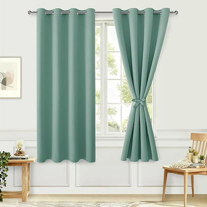 Hiasan Blackout Curtains for Bedroom, 52 x 63 Inches Length - Image 2