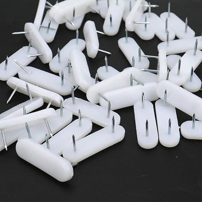 Luckycivia 60 PCS Plastic Head Double Pins, Furniture Chair Leg Feet Pads Glide - Image 3