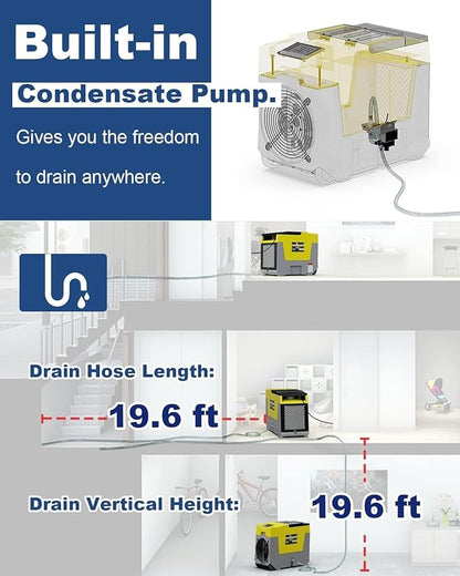 ALORAIR 180 Pints Commercial Dehumidifier - Image 4