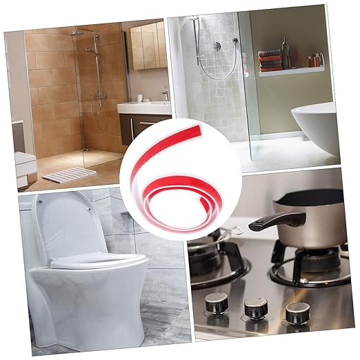 1pc Self-Adhesive Bathroom Water Retaining Strip Caulk Baffle - Image 3