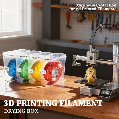 Filament Storage Box, 4 Pack Filament containers. This 3D Printer Filament - Image 6