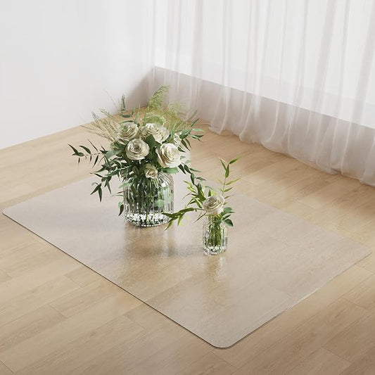 3'×3' Frosted Clear Waterproof Area Mat by Unknown