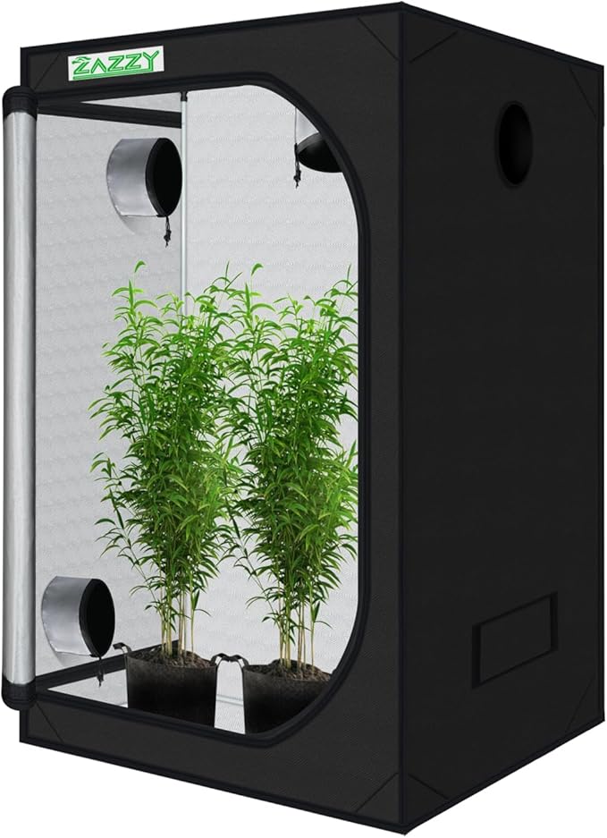 zazzy Grow Tent 60"x60"x78" Hydroponic Grow Tents Heavy Duty Dark Room Grow by Zazzy
