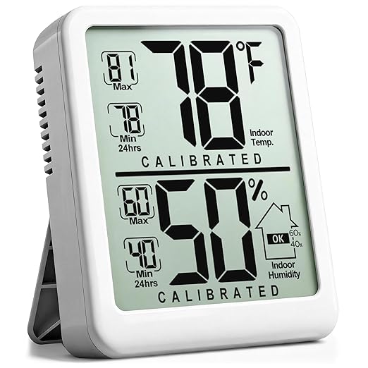 Antonki Room Thermometer, Digital Small Hygrometer Indoor Thermometer Humidity by Antonki