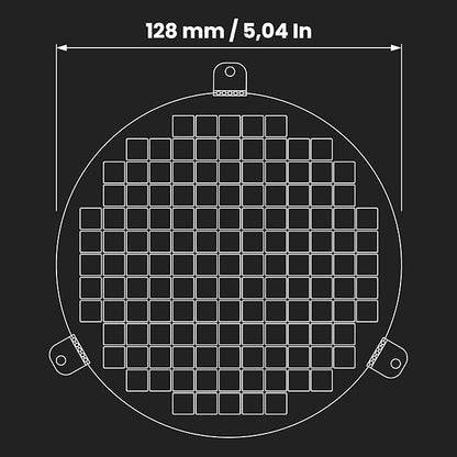 Repa Market 5" Inch White Galvanized Steel Round Crawl Space Vent Grid - Image 2