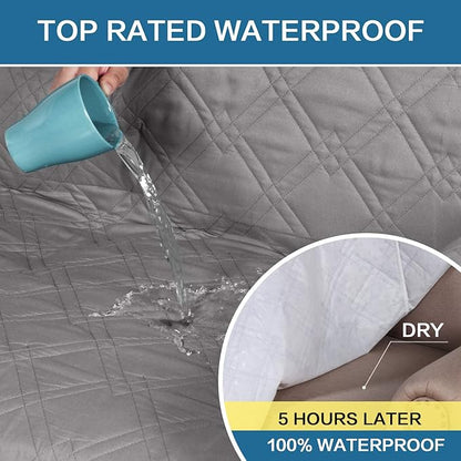 H.VERSAILTEX 100% Waterproof Sofa Slipcover Washable Sofa Cover Non-Slip Couch - Image 4