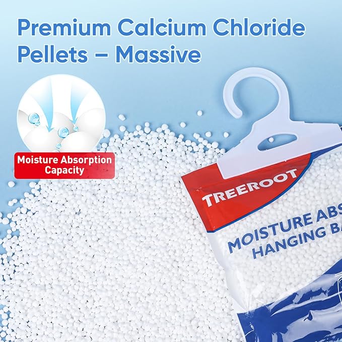 32 Pack Moisture Absorbers for Closet, 6.4OZ Hanging Closet Dehumidifier Bags - Image 7