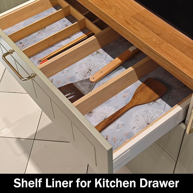 Dandelion Shelf Liners Strong Non-Slip 12IN x 20FT and Non Adhesive Shelf and - Image 6