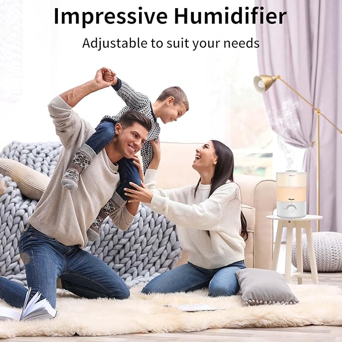 Humidifiers for Bedroom, Cool Mist Top Fill Diffuser - Image 4