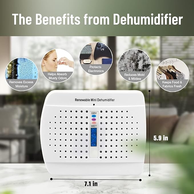 Small Dehumidifier, Moisture Absorber - Image 5