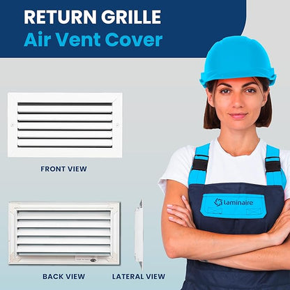 16x4 Inch Air Return Vent Cover Decorative – Premium Aluminum AC Vent Cover - Image 2