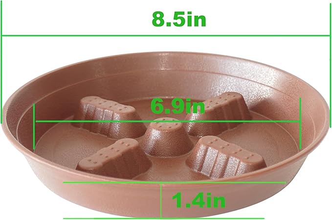 4 Pack Plant Saucer 8 inch, 10 12 14 17 inch, Plant Stand Plastic Plant Saucers - Image 2