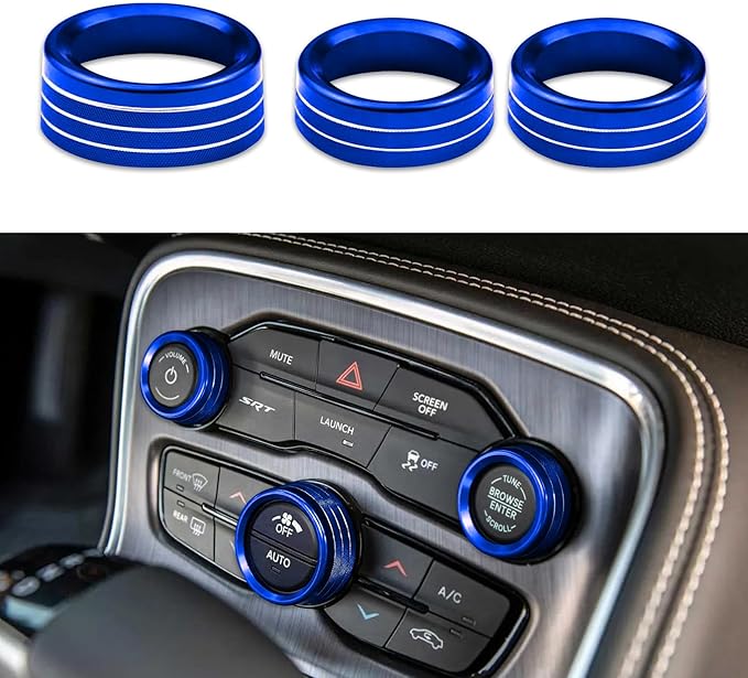 3PCS Air Conditioner Switch Button Knob Cover, Auto Accessories Climate Control by Unknown