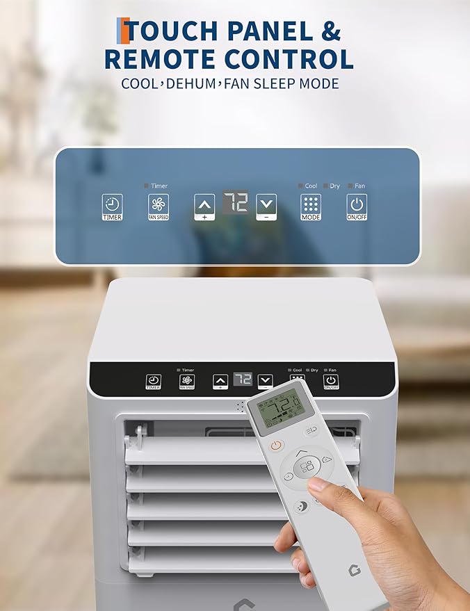 GarveeHome Portable Air Conditioner, Energy Efficient 8000 BTU AC, Window Kit & - Image 3
