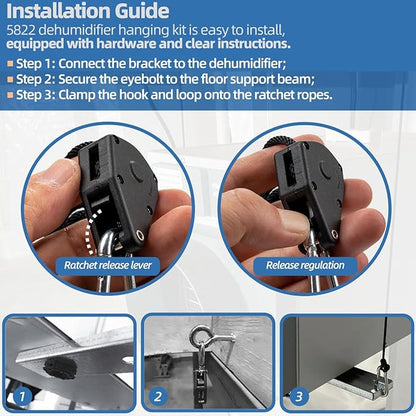 5822 Dehumidifier Hanging Kit for AprilAire Crawl Space, Whole-House - Image 6