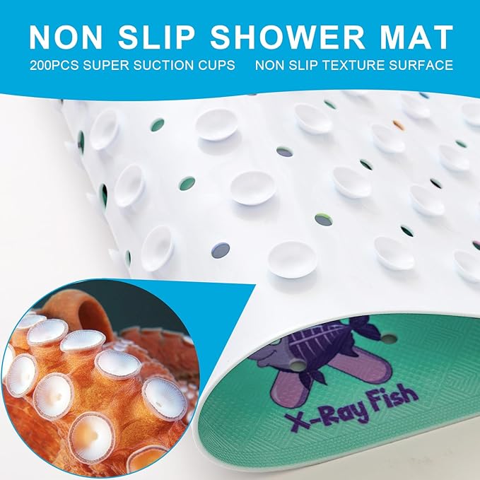 XIYUNTE Baby Bath Mat for Tub Non Slip Kids Bath Mat - Image 3