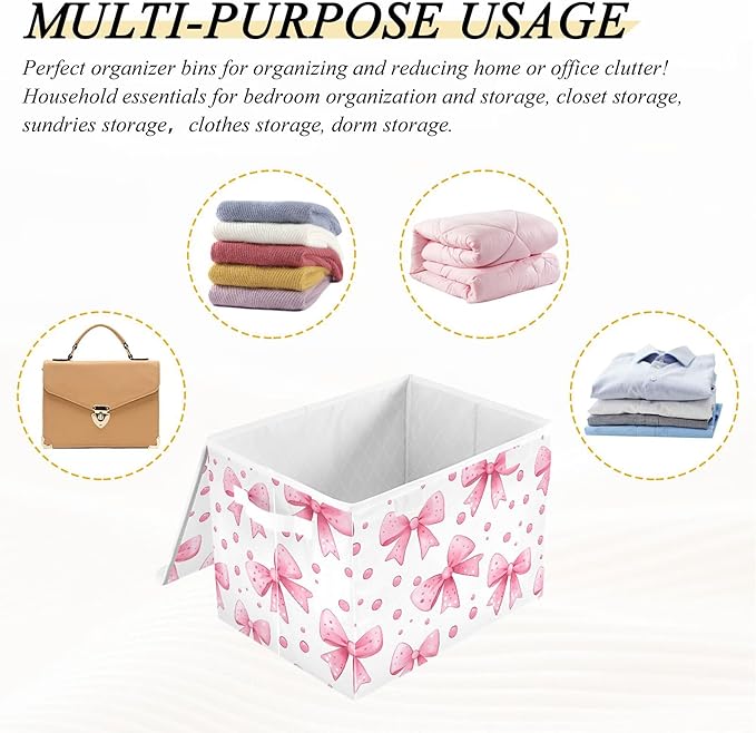 xigua Bows and Polka Dots Storage Bins - Image 7