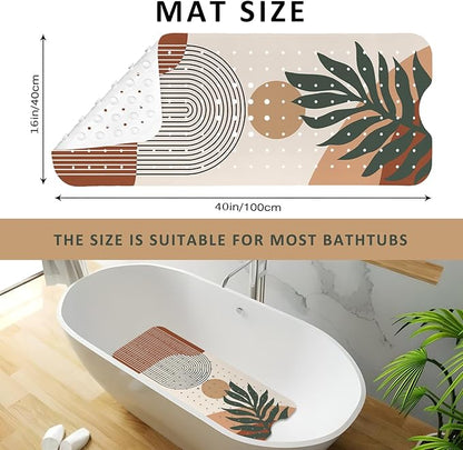Rainbow Bathtub Mat Non Slip, Boho Baby Bath Mat - Image 3