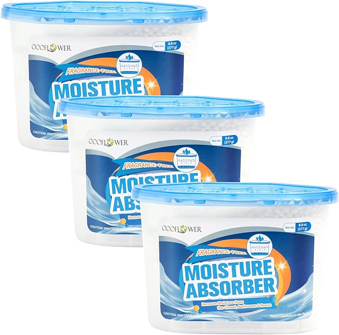3-Pack Moisture Absorber, 9.8 oz, Traps Moisture & Humidity, Portable by Unknown