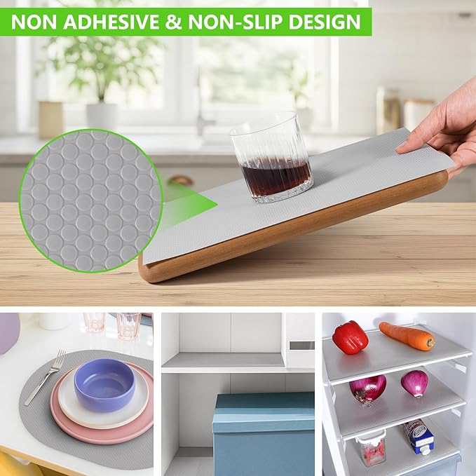 Shelf Liners for Kitchen Cabinets Non Adhesive Drawer Liner for Bathroom - Image 8