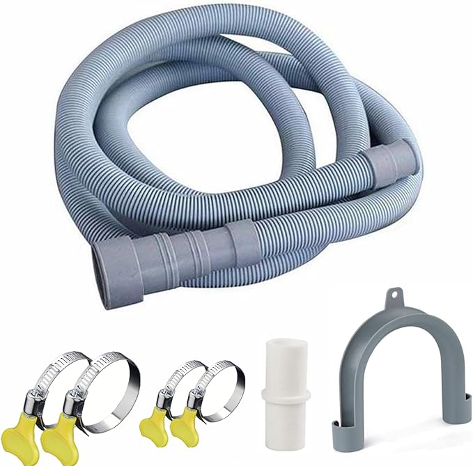 10ft Washing Machine Drain Hose, Universal Drain Hose Extension Kit by Elyfree-Qualityisourlife