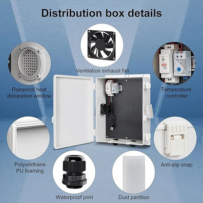 Outdoor Electrical Junction Box, ABS Water Resistant Enclosure - Image 6
