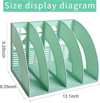 Marte Vanci Magazine File Holder Vertical PP Folder Book Desktop Organizer - Image 2