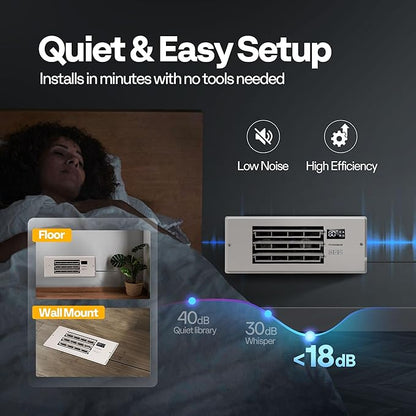 VIVOHOME 4'' x 12'' Opening Register Booster Fan - Image 7