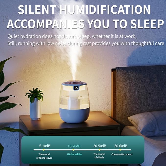 Humidifier for Bedroom, 1.8L Cool Mist Humidifier - Image 4