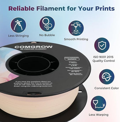 Comgrow PLA 3D Printer Filament, Durable and Stronger 3D Printer PLA Filament - Image 4