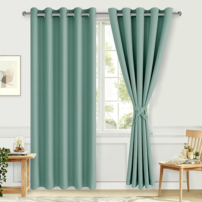 Hiasan Blackout Curtains for Bedroom, 60 x 84 Inches Long - Image 2