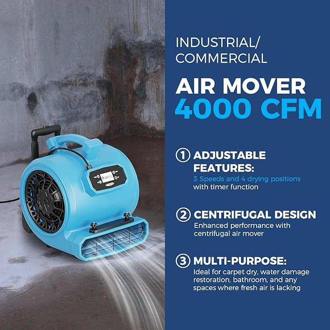 ALORAIR 4000 CFM Air Mover Blower Fan - Image 2