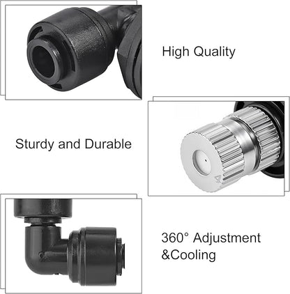 CozyCabin 2Pcs Double Reptile Mister Nozzles, 1/4'' Reptile Misting Spray - Image 3