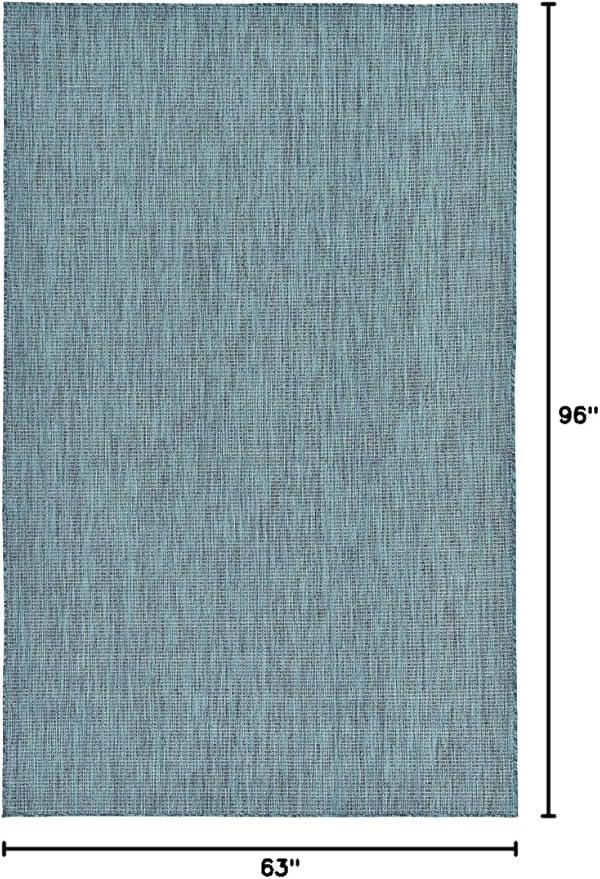 Unique Loom Collection Casual Transitional Solid Heathered Indoor/Outdoor - Image 2