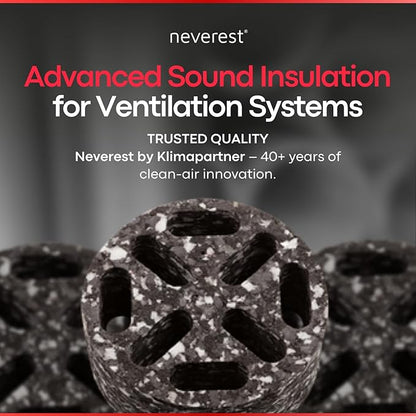 neverest® ESD 5 in Duct Silencer – Inline Ventilation Noise Dampener - Image 6