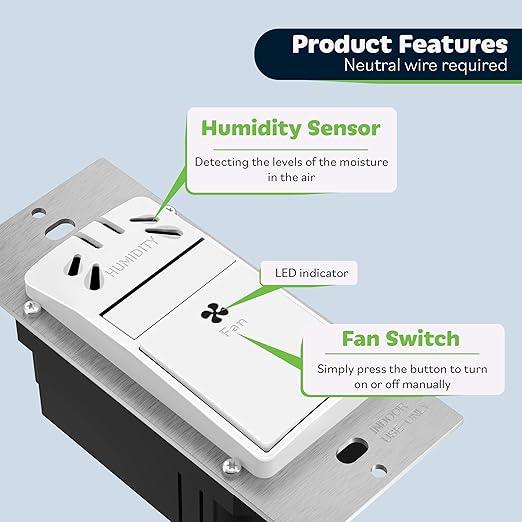 TOPGREENER Humidity Sensor Switch - Image 2
