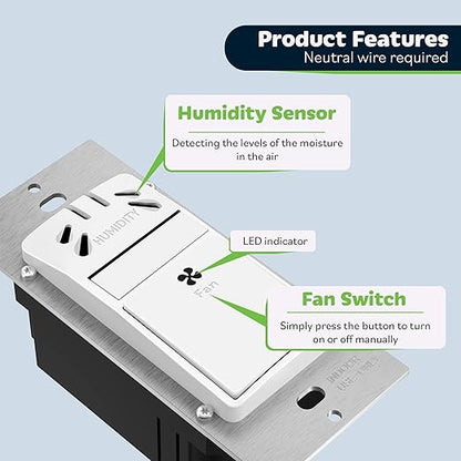 TOPGREENER Humidity Sensor Switch - Image 2