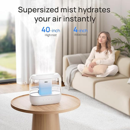 Dreo Humidifiers for Bedroom, 4L Top Fill for Large Room, 36H Runtime, 28 dB - Image 3