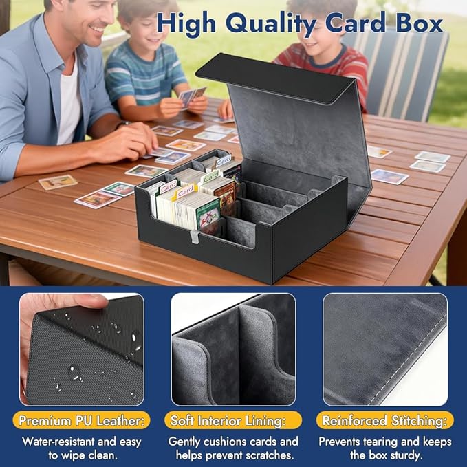 Shintop Card Storage Box for 1800+ Trading Cards, Deck Organizer Case - Image 6