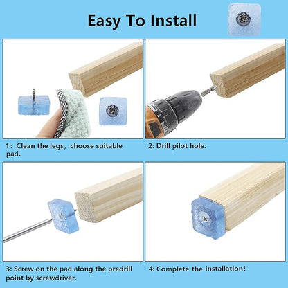 20PCS Screw on Furniture Pad, TTZEZE Furniture Sliders - Image 5