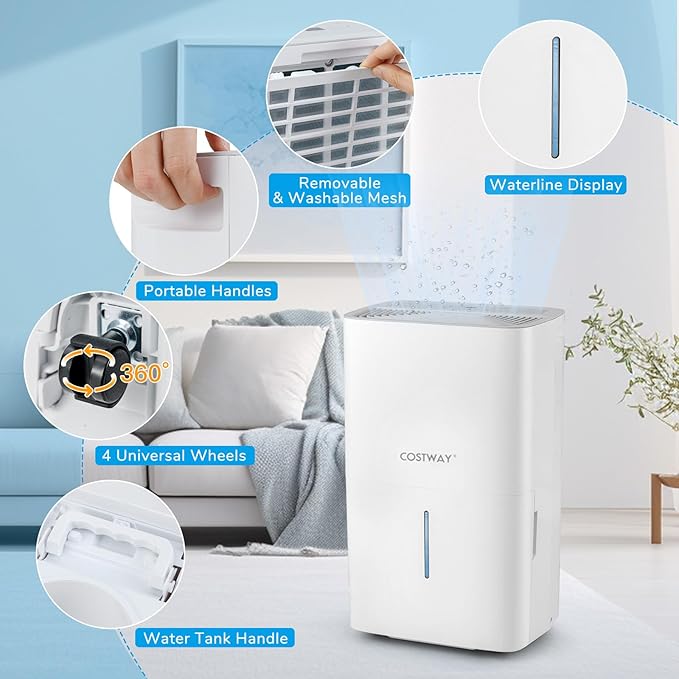 COSTWAY 150 Pints Dehumidifier - Image 6