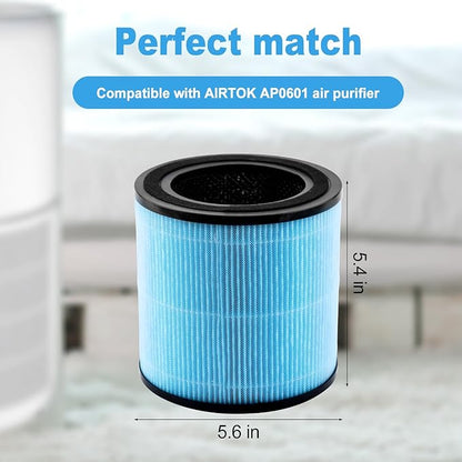 2 Pcs Replacement Filters, 4 in 1 True Filters High Efficiency Activated Carbon - Image 2