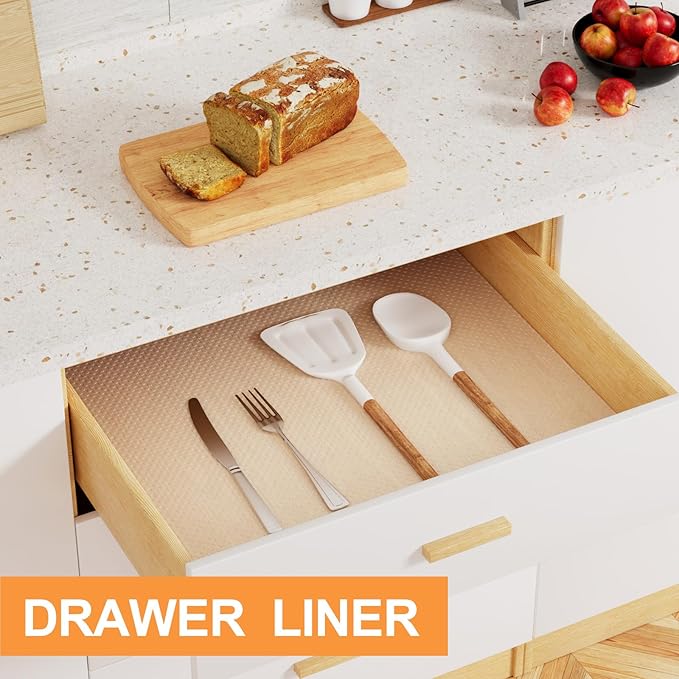 Clear Shelf Liner for Kitchen Cabinets - Image 2