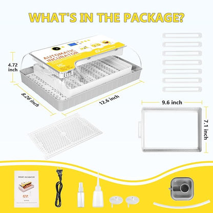 Sailnovo Egg Incubator, 20-60 Eggs Fully Automatic Poultry Hatcher Machine - Image 6