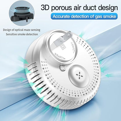 4-in-1 Ring Plug in Smoke & Carbon Monoxide Detectors Combination Built-in - Image 8